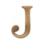 M Marcus Heritage Brass Letter J - Pin Fix 51mm